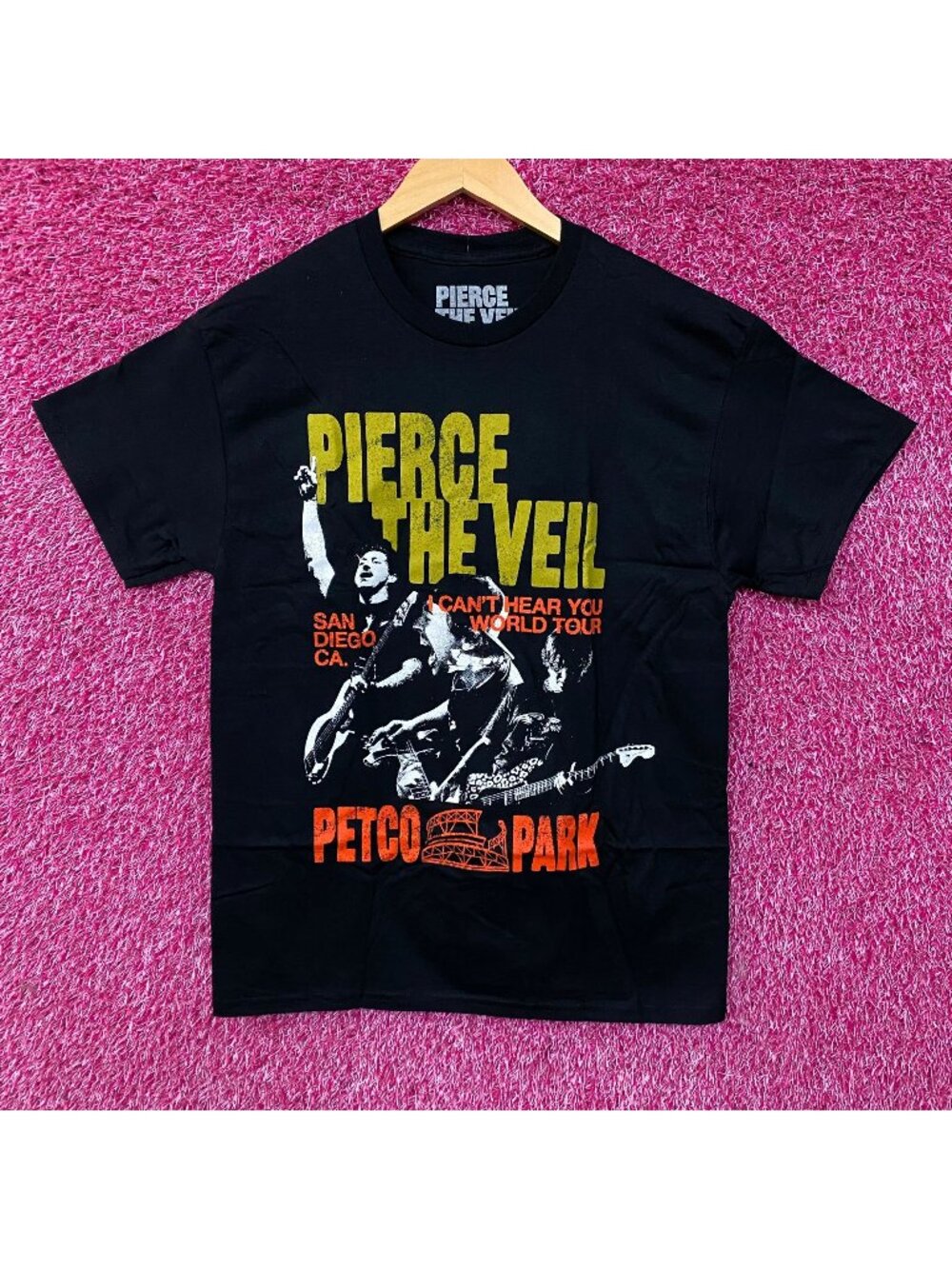 Pierce The Veil Can't Hear You Petco Park Graphic T-Shirt Medium
